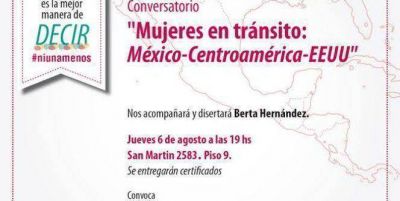 Se realizar� el Conversatorio de Mujeres en Tr�nsito en Mar del Plata