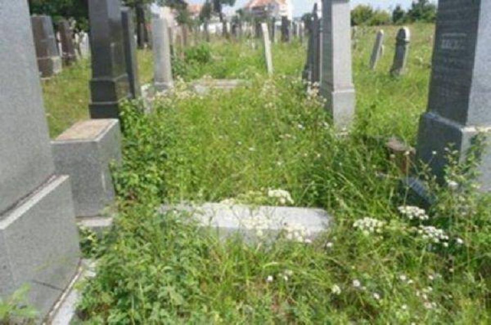 Vándalos dañan lápidas de cementerio judío ucraniano
