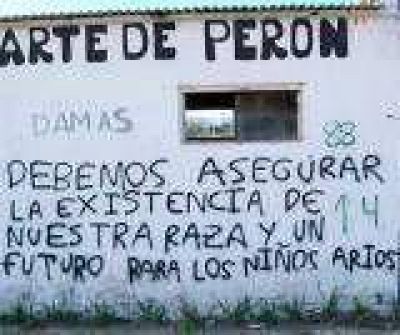 Entre R�os: Realizaron pintadas nazis en Colonia Avellaneda