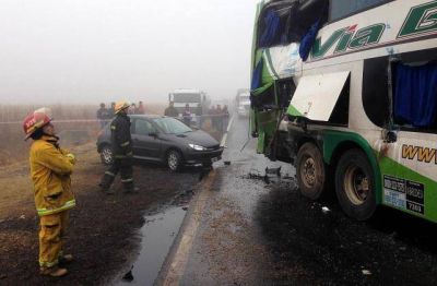 Al momento del accidente �no se ve�a a m�s de 15 metros por la intensa niebla�