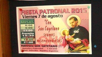Con la primera misa, comenz� la celebraci�n de San Cayetano
