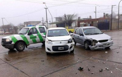 Al menos dos hechos de tr�nsito en una ma�ana gris y h�meda