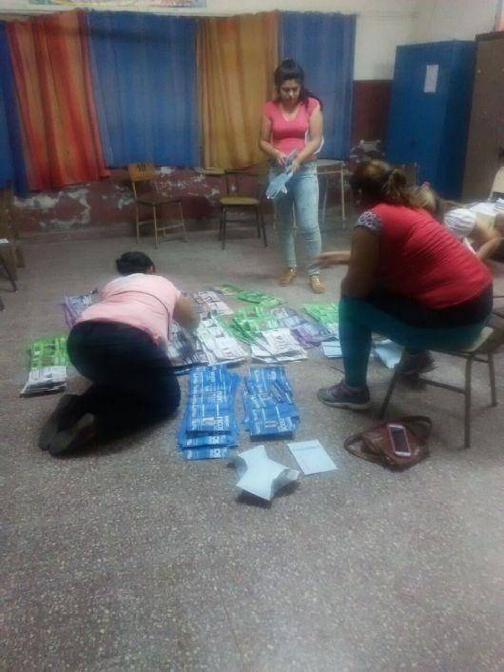 As� realizaron el recuento de votos en una escuela de Corrientes