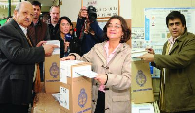 Resultados parciales de la elecci�n en Catamarca: Corpacci 53,12%; Brizuela del Moral 38,47%; Rivera 6,56%