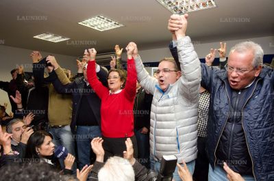 Luc�a Corpacci: �Estamos ganando por una amplia diferencia en toda la provincia�
