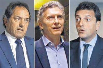Scioli estir� la ventaja y forz� a Macri y Massa a acercar posiciones