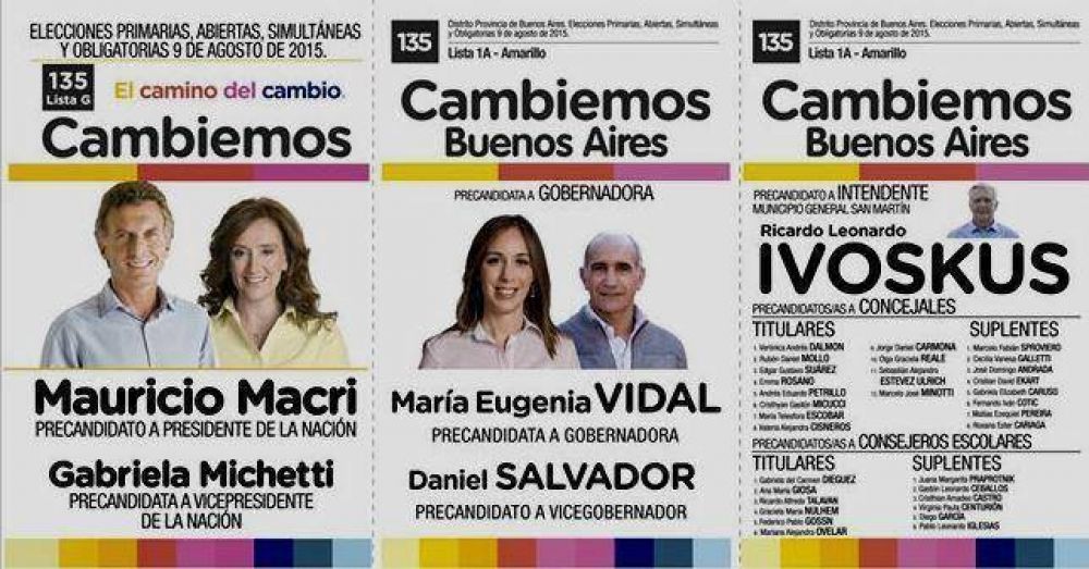 Ivoskus sufri� el corte de boletas del frente �Cambiemos�