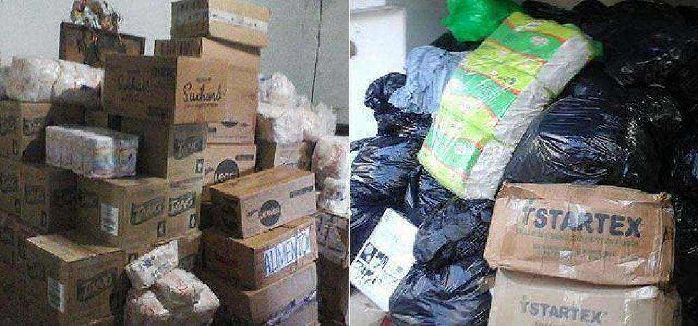 Enviaron donaciones al barrio Ceferino
