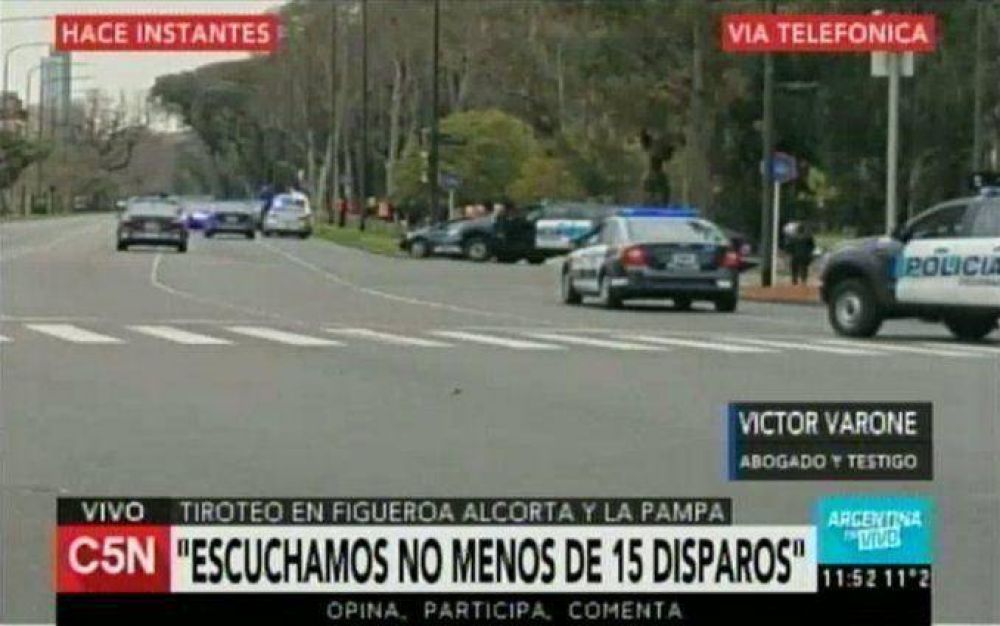 Un grupo de delincuentes protagoniz� un tiroteo en pleno barrio de Belgrano