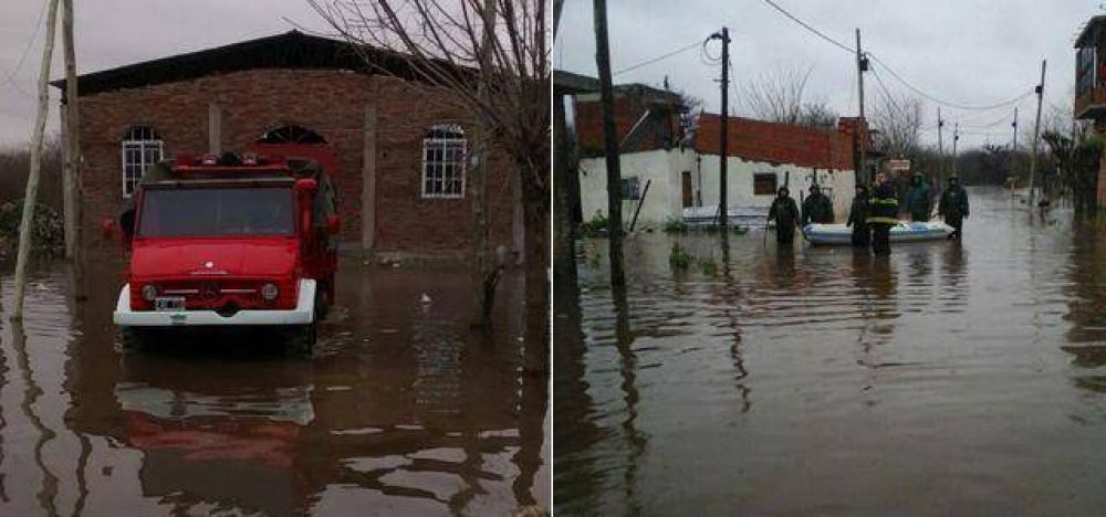 Son m�s de 200 los evacuados en Lomas y Echeverr�a