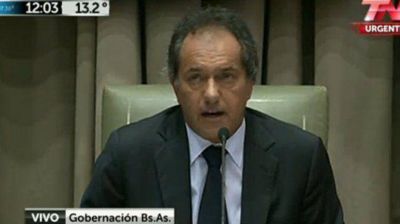 Scioli volvi� a declarar la emergencia h�drica y dijo que las obras disminuyeron el impacto