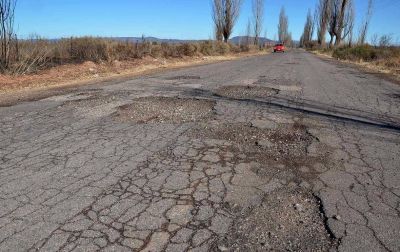 Quejas por el mal estado de las rutas del sur de San Rafael