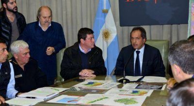 Scioli declar� la emergencia h�drica y cuestion� a la oposici�n por querer captar voluntades