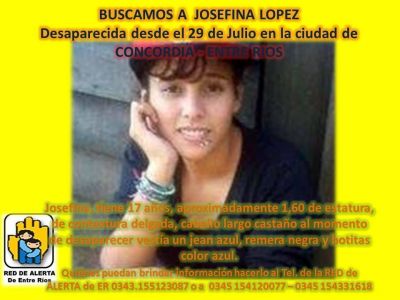 En Paran� tambi�n se marchar� exigiendo la aparici�n de Josefina L�pez 