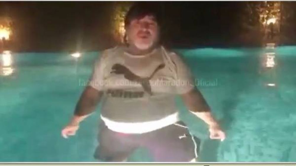 Video: Maradona muestra su casa de Dub�i y dice que hace 12 a�os que no se droga