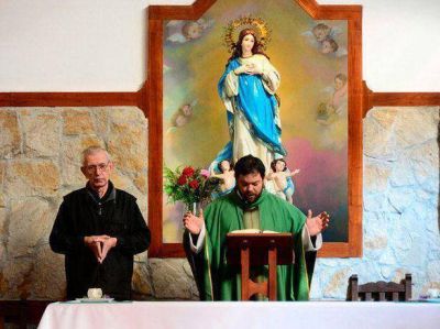 Celebraron misa por la Virgen de la Luz