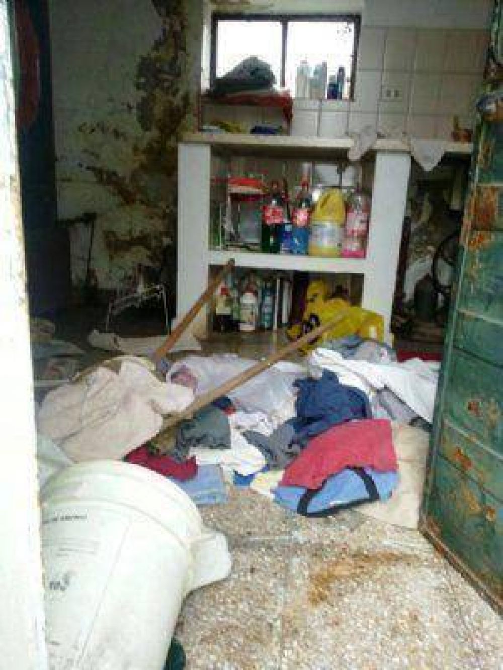 Entraron a robar a una casa inundada