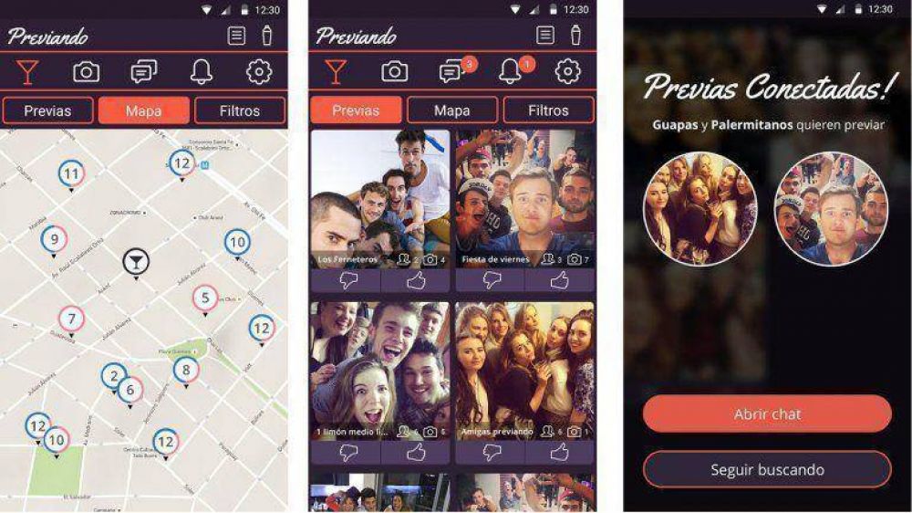 Previando, una app argentina para conectar salidas