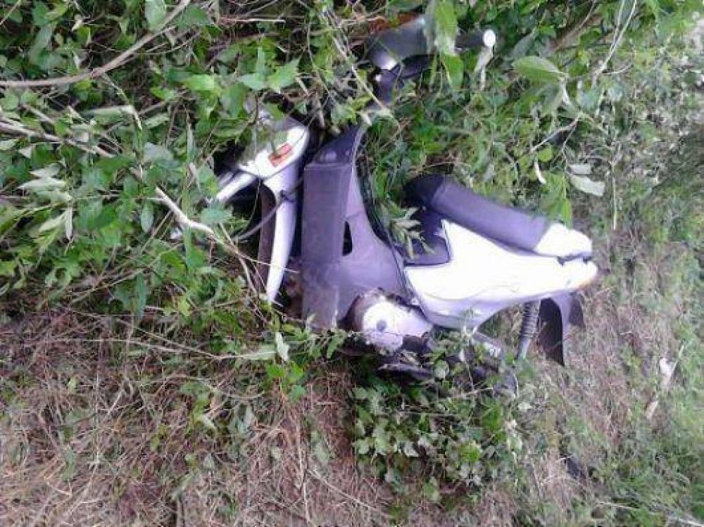 Recuperan motocicleta sustra�da recientemente