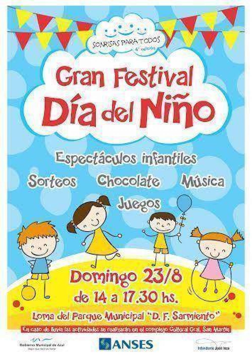 El prximo domingo se realizar el Festejo del Da del Nio en el Parque Municipal