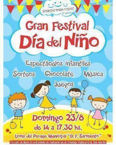 El pr�ximo domingo se realizar� el Festejo del D�a del Ni�o en el Parque Municipal
