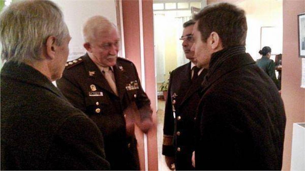 Sciurano particip� de la inauguraci�n de la muestra del General San Mart�n