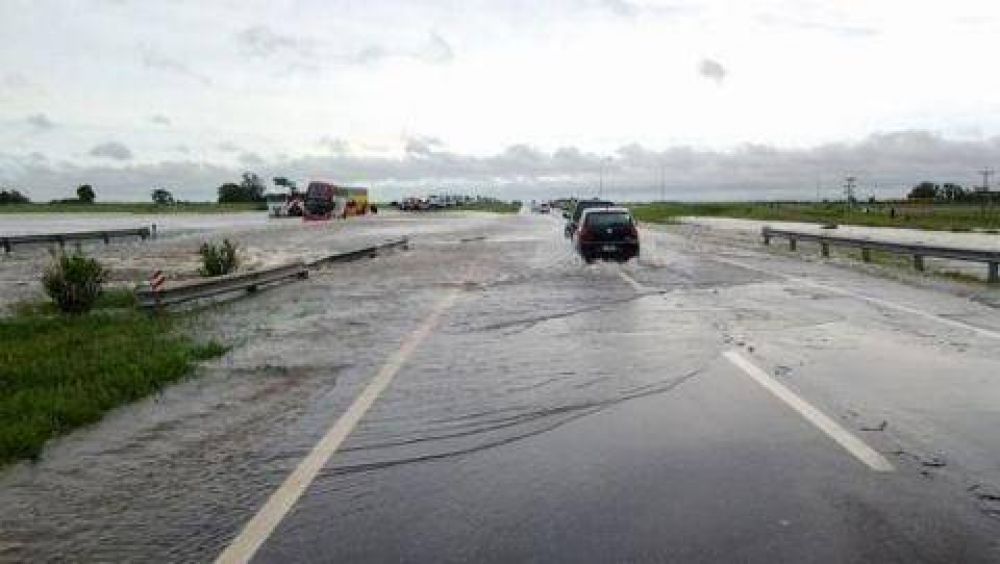 Cedi� la pila del puente sobre la Ruta Nacional N� 9 en el Km 109