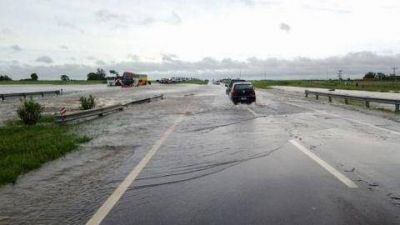 Cedi� la pila del puente sobre la Ruta Nacional N� 9 en el Km 109