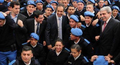 Scioli y An�bal buscaron dejar atr�s la pol�mica por las inundaciones