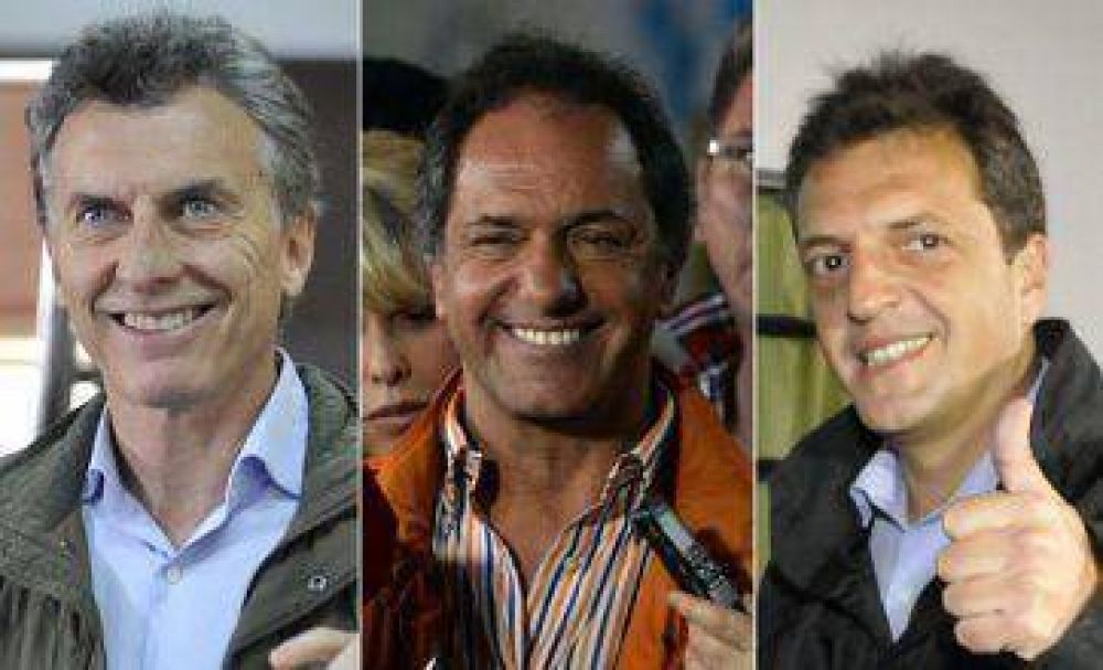 Scioli, Macri y Massa, a la caza del voto