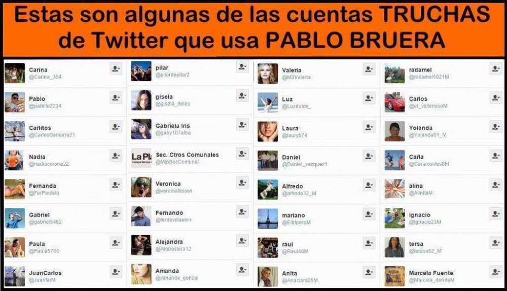 Despus de la denuncia de Scioli Bruera dar de baja sus 150 cuentas truchas de twitter?