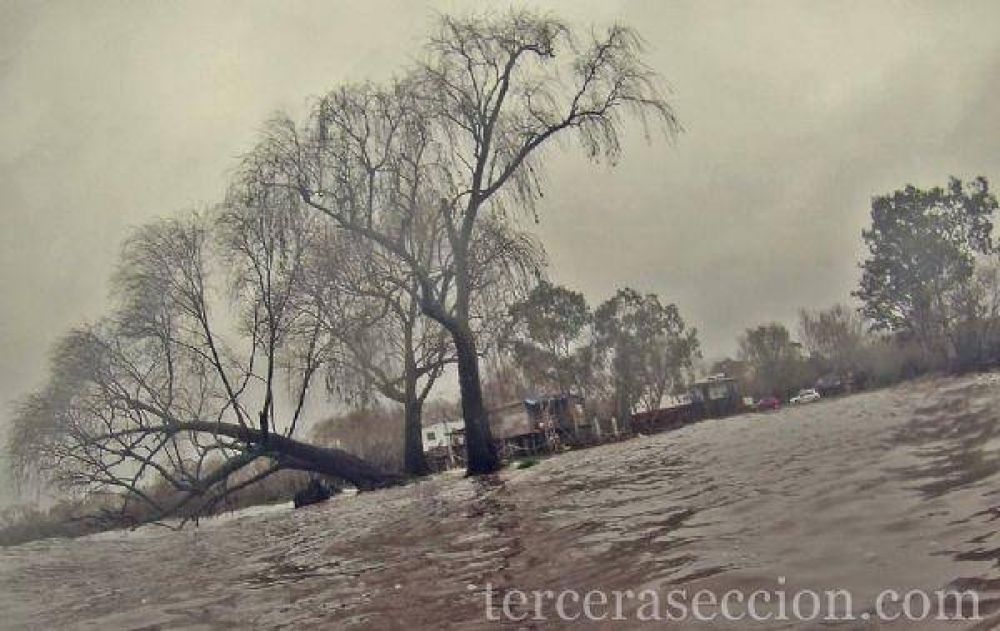 Nueva crecida del R�o de la Plata: 1.30 metros sobre los valores normales