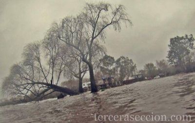 Nueva crecida del R�o de la Plata: 1.30 metros sobre los valores normales
