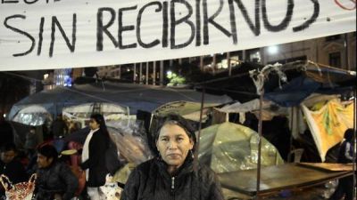 Acampe en la 9 de Julio: van 6 meses y lleg� m�s gente