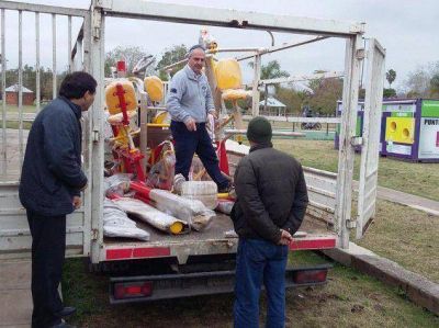 Instalar�n aparatos de gimnasia en el Parque Central de Morteros