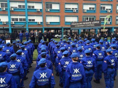Jorge Macri y Granados en el egreso de la Polic�a Local en Vicente L�pez
