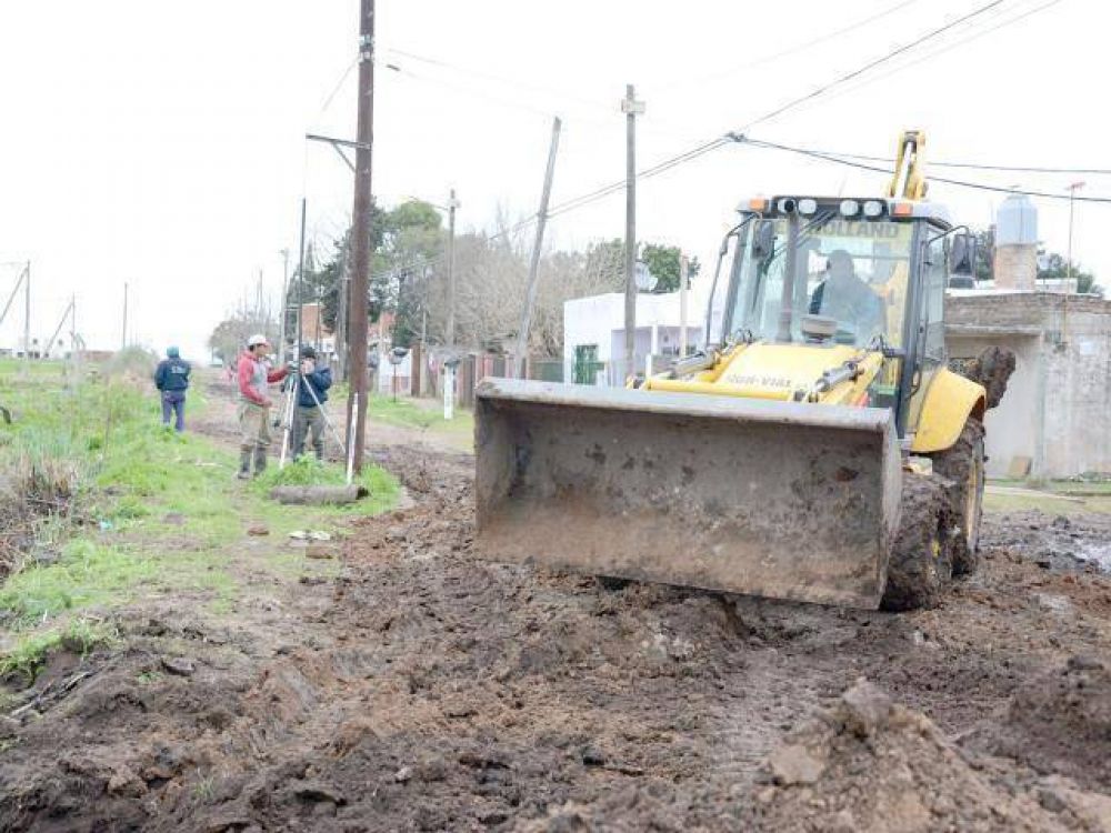 Obras en el barrio Sarmiento