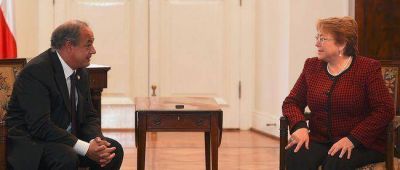 La presidenta de Chile, Michelle Bachelet, recibió al Director Mundial de Scholas en el Palacio de la Moneda en audiencia privada