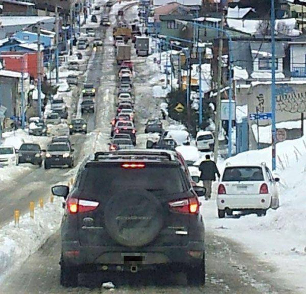 Circular en Ushuaia fue una misi�n casi imposible