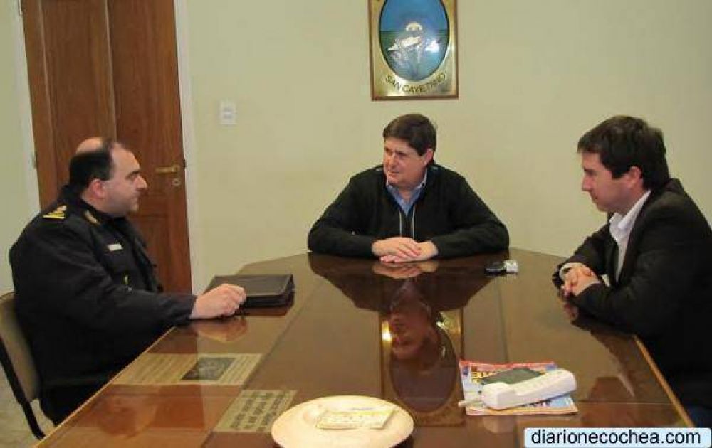 GARGAGLIONE SE REUNI� CON EL JEFE DE LA DEPARTAMENTAL DE POLIC�A