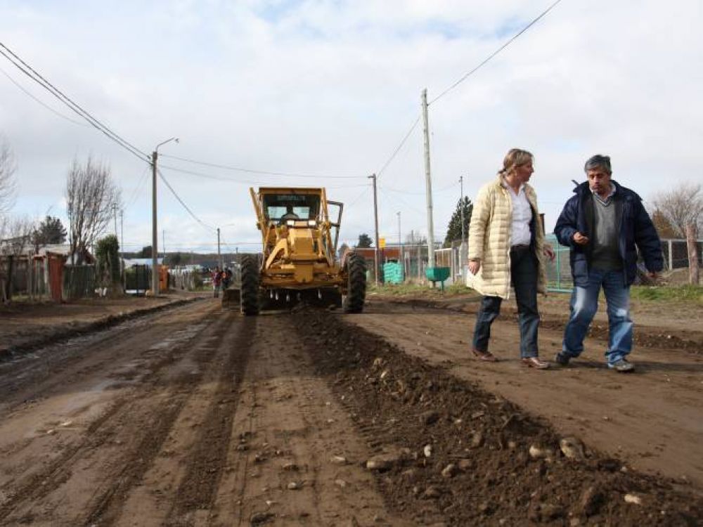 Repararon calles de la regin sur