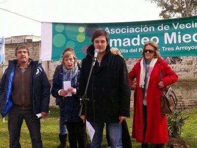 Con pedidos por el Puente Roca, realizaron acto a tres a�os de la inundaci�n 