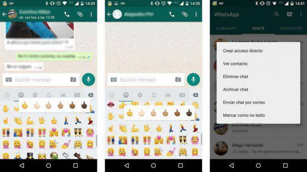 WhatsApp sum un gesto obsceno a su lista de conos