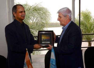Luis Andreotti recibi� al Embajador de la India para iniciar relaciones comerciales