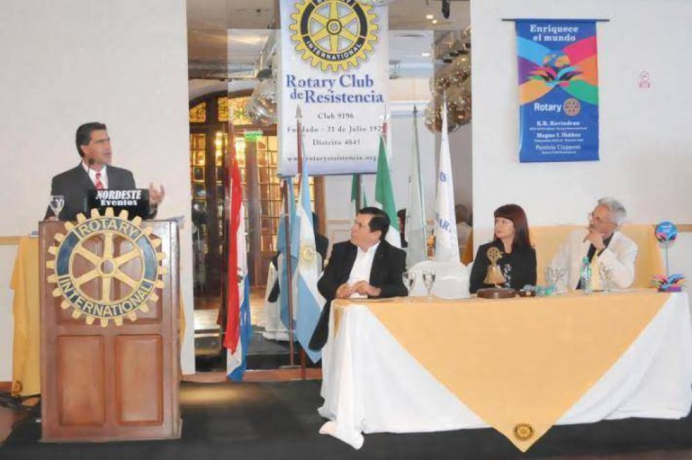 Capitanich con el Rotary Club: Se necesita liderazgo poltico para transformar ideas en accin
