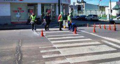 Nuevas demarcaciones de sendas peatonales