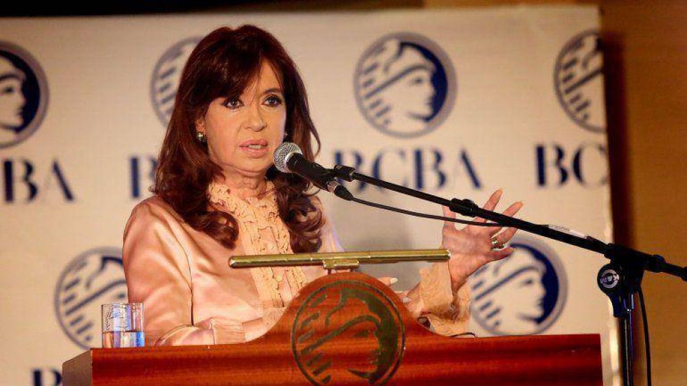 Con sabor a campa�a y a final de ciclo, Cristina Kirchner brind� un cr�tico discurso en la Bolsa