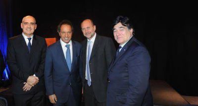 Perotti y Scioli en el aniversario de Adira