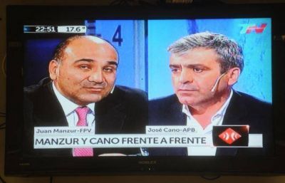 Manzur y Cano llevaron su disputa a la televisi�n