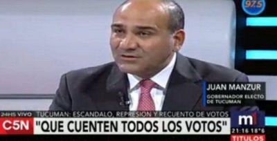 Manzur sostiene que �la oposici�n instal� el fraude�